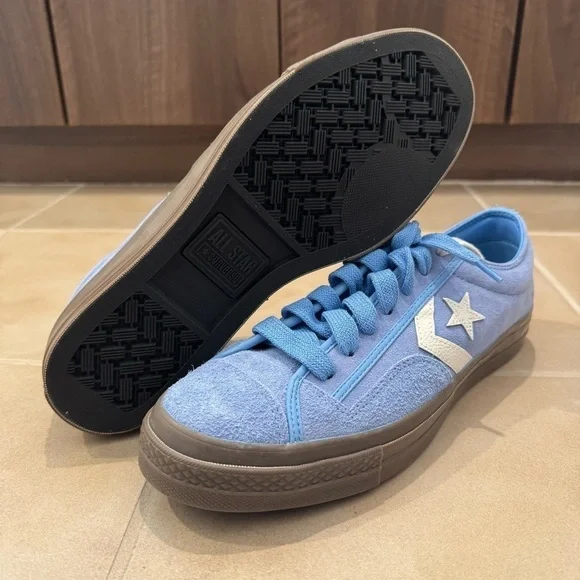 Converse Star Player 76 Suede Low 'Light Blue'sz 10.5, 11